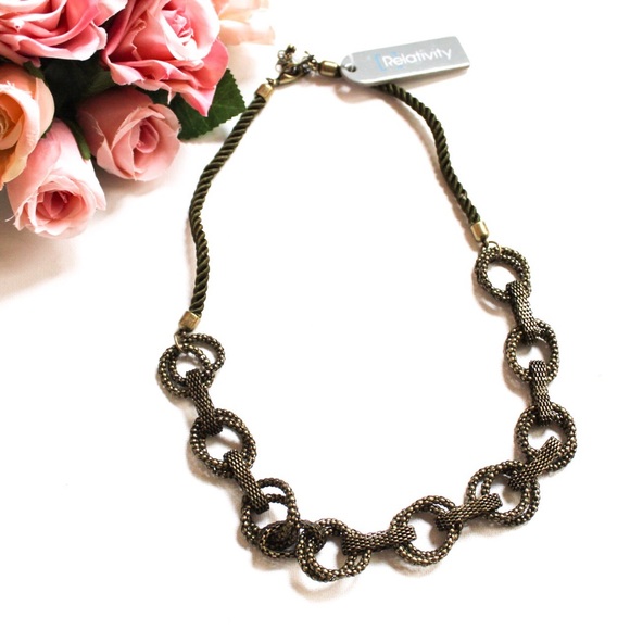 Relativity Woven Chain Necklace NWT - Picture 2 of 4